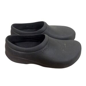 Crocs Neria Pro II Work Clogs Black Slip Resistant Shoes Mens 10 Womens 12